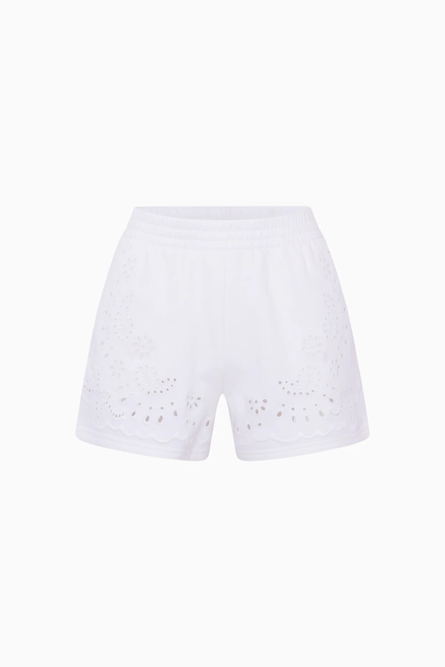 Abrah Bandana Eyelet Fleece Shorts - Image 5