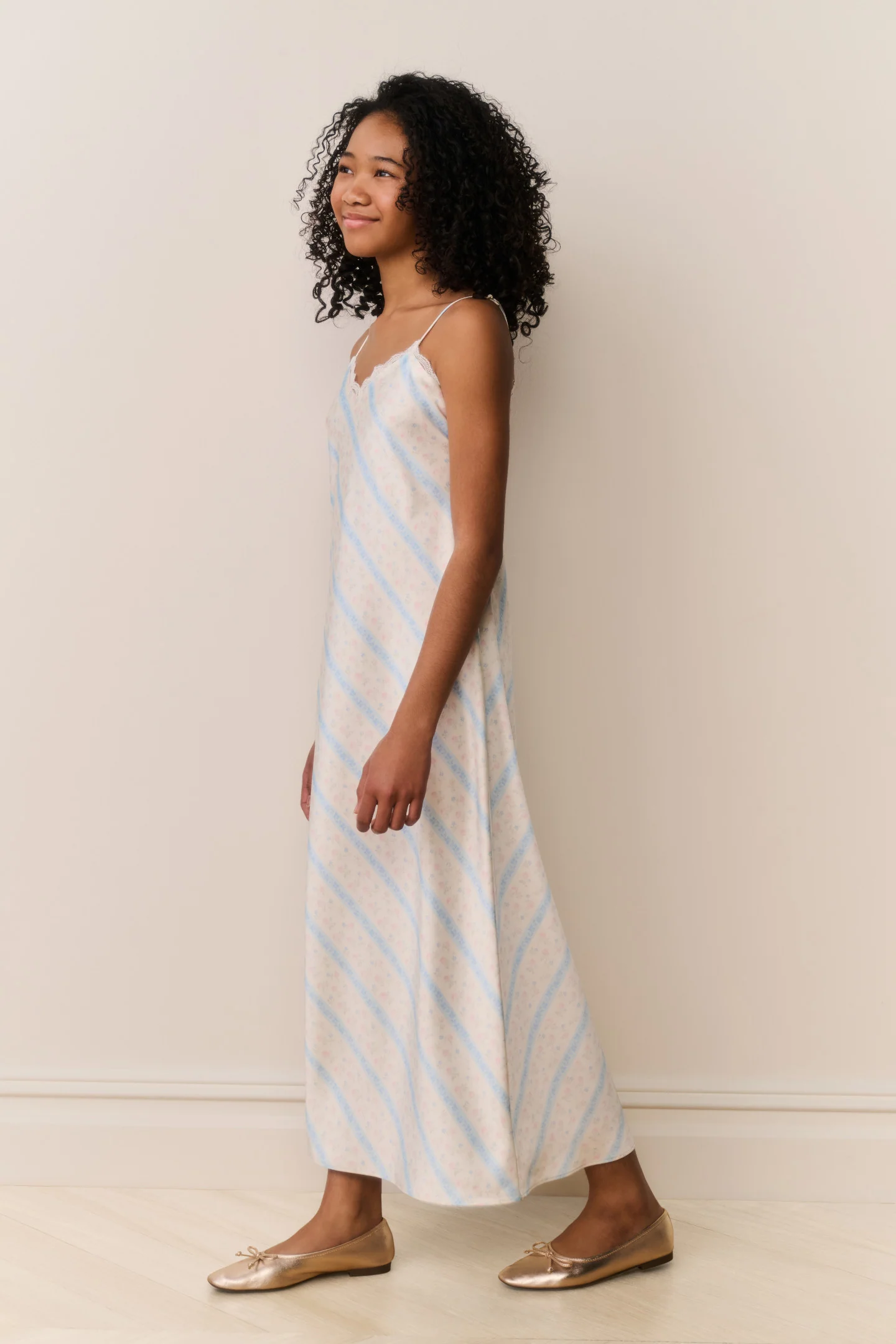 Tween Adelise Floral Stripe Maxi Dress - Image 3