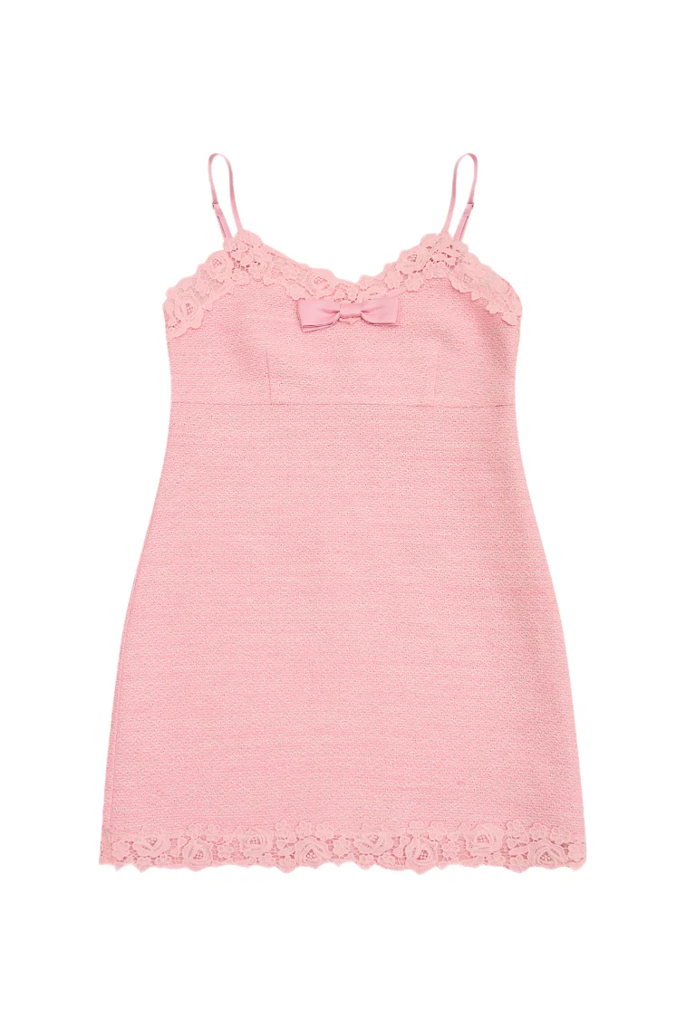 Girls Aloma Tweed Mini Dress - Image 4