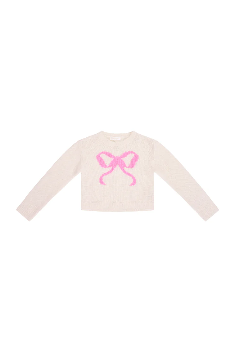 Girls Amya Wool Bow Pullover - Image 5
