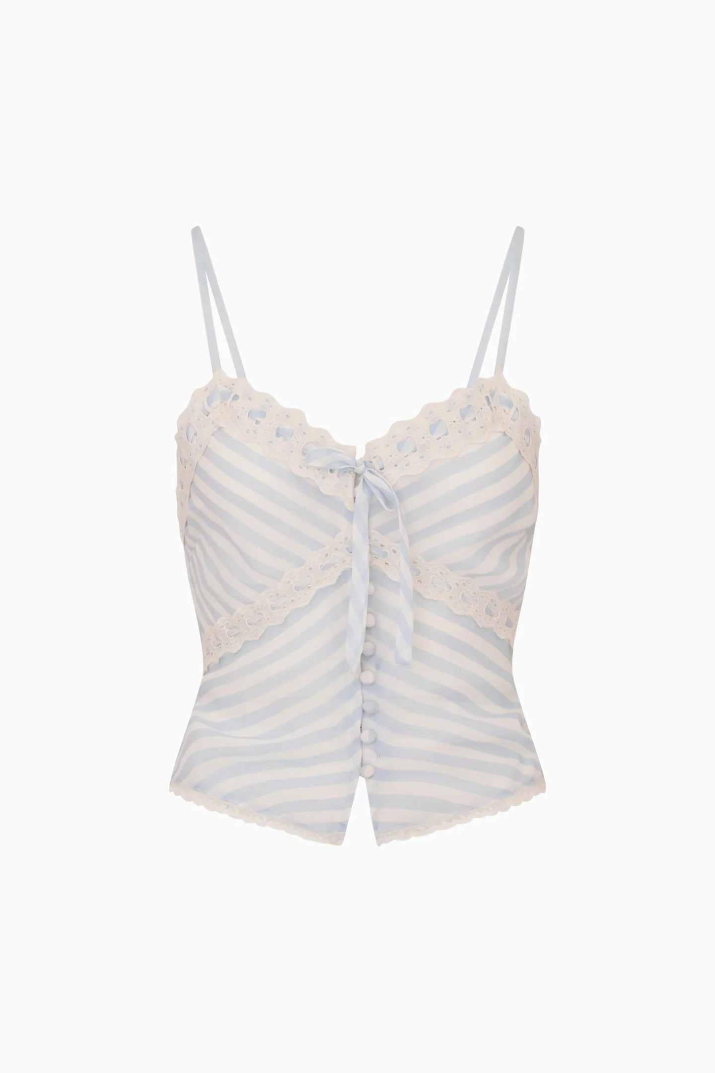 Anika Chiffon Striped Cami Top - Image 4