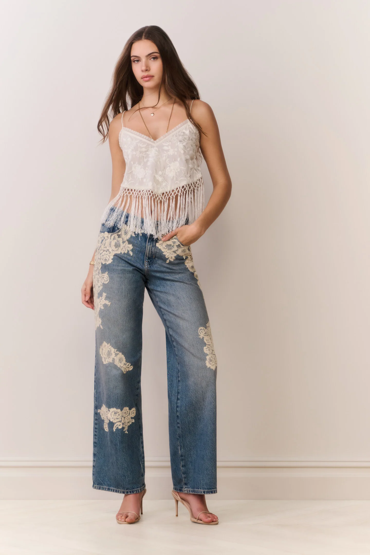 Annemarie Fringe Crop Top - Image 2
