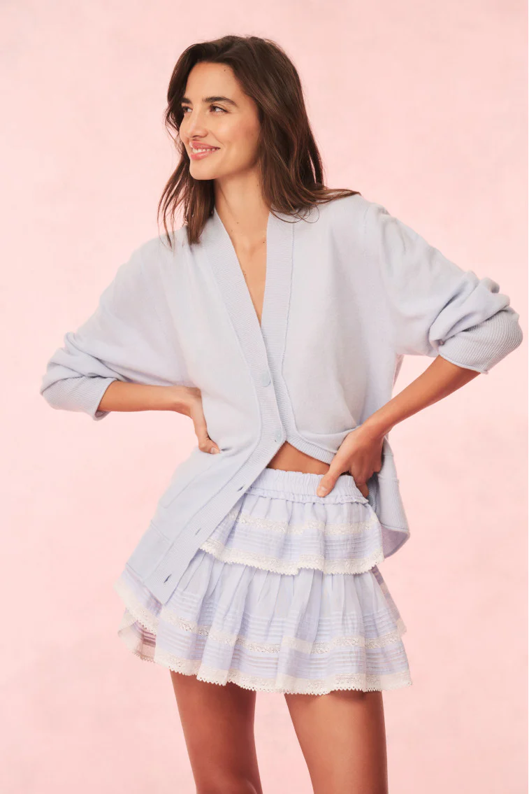 Applene Cashmere Cardigan - SEAGLASS BLUE - Image 4