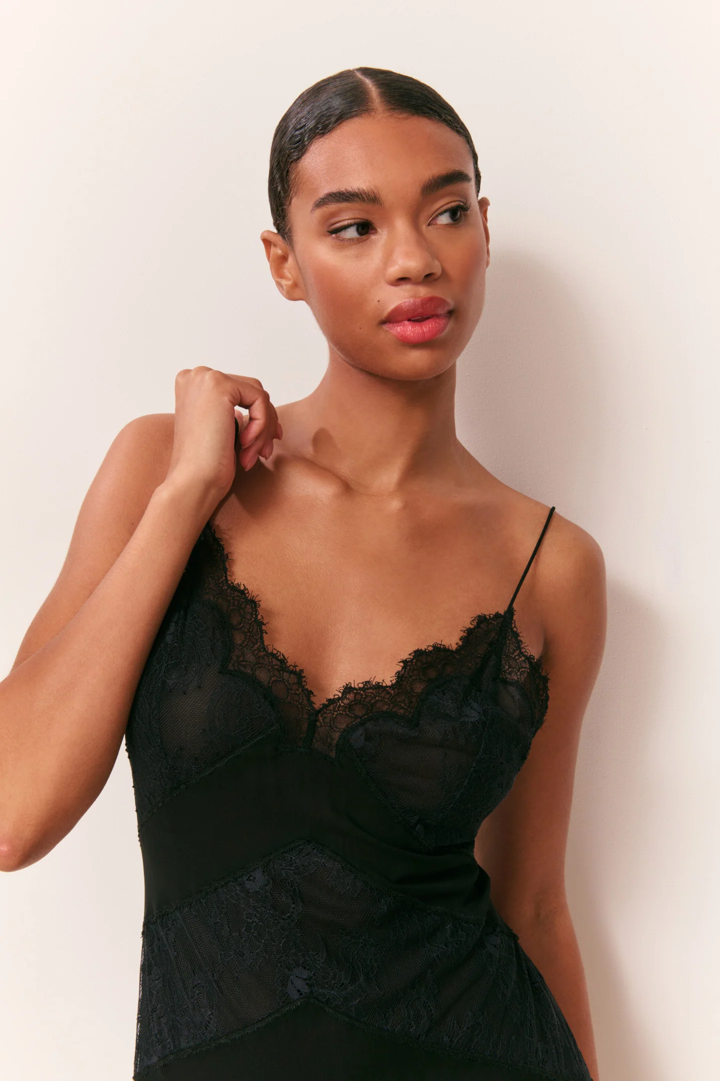Astra Silk Lace Maxi Dress - Image 3