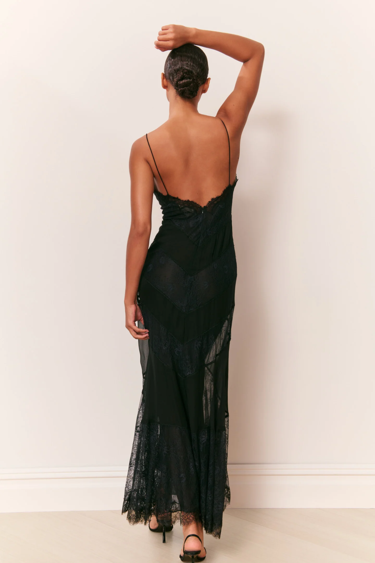 Astra Silk Lace Maxi Dress - Image 6