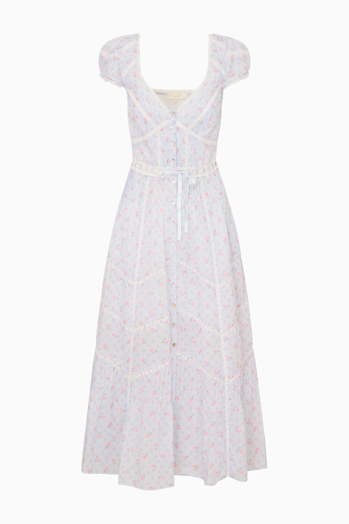 Aurela Floral Cotton Midi Dress - Image 6