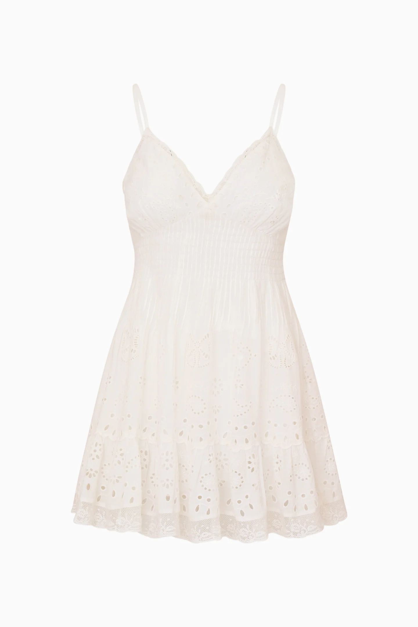 Azar Cotton Bandana Eyelet Mini Dress - Image 6