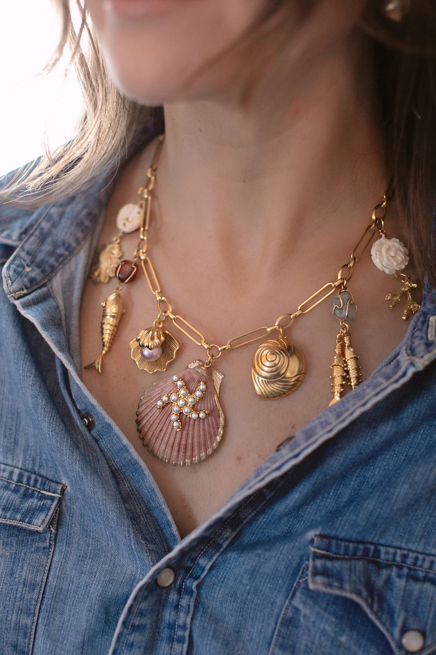 Brinker+Eliza Montauk Shell Necklace - Image 2