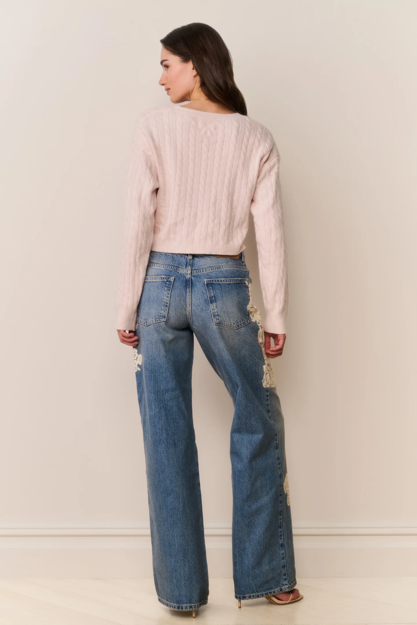 Bambie Lace Appliqué Jeans - Image 5