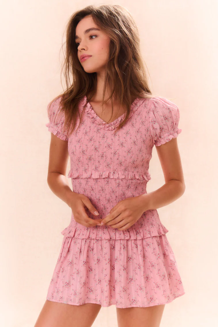 Girls Banson Smocked Dress - Image 2