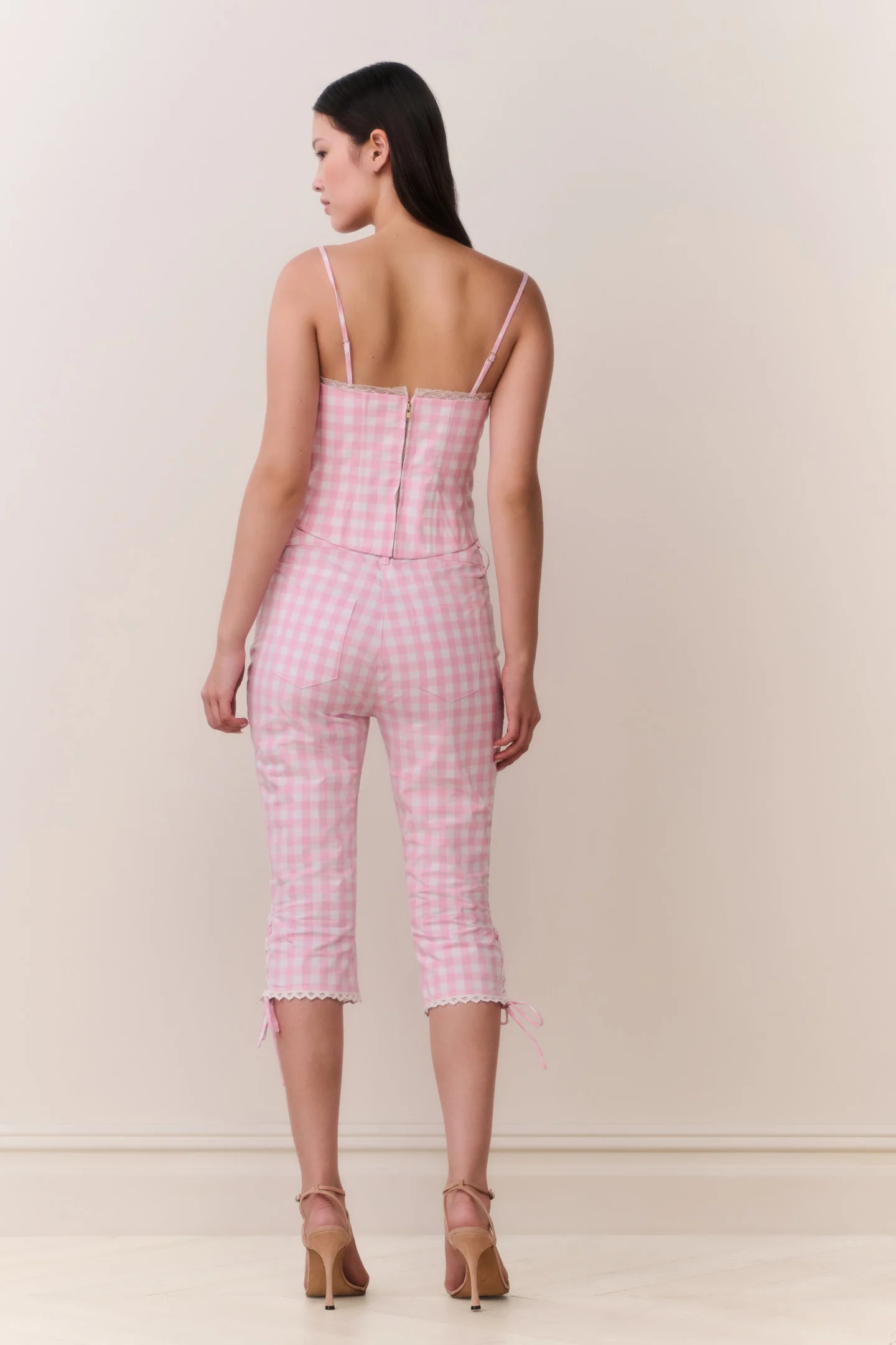 Bensen Cotton Gingham Bustier - Image 5