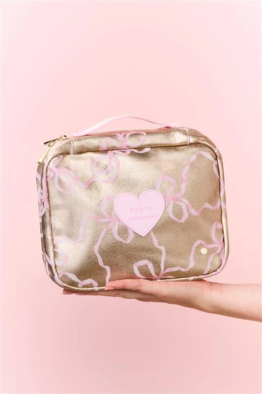 STATE x LoveShackFancy Gold Benson Toiletry Kit - Image 4