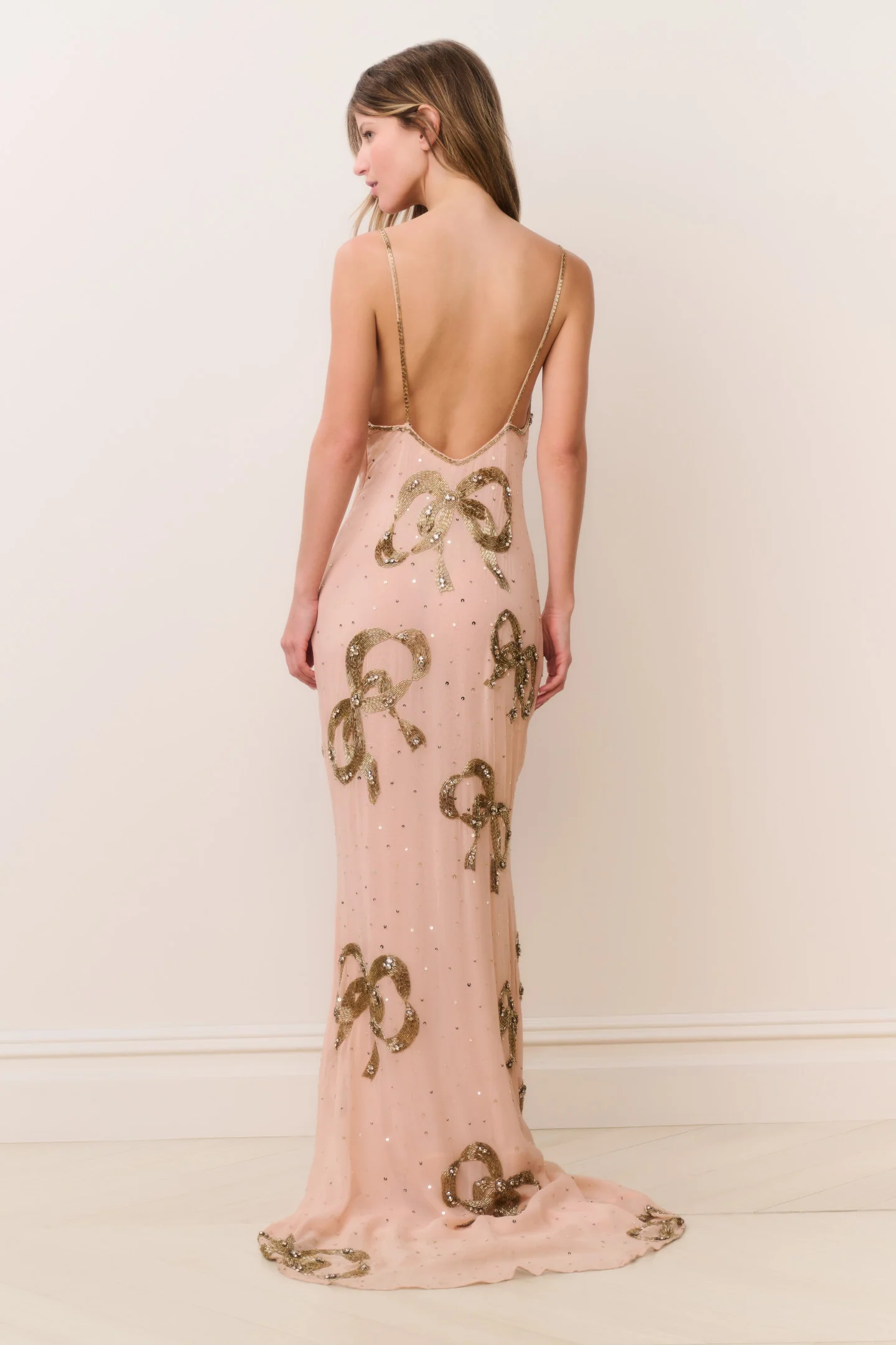 Berisa Beaded Bow Maxi Dress - Image 4