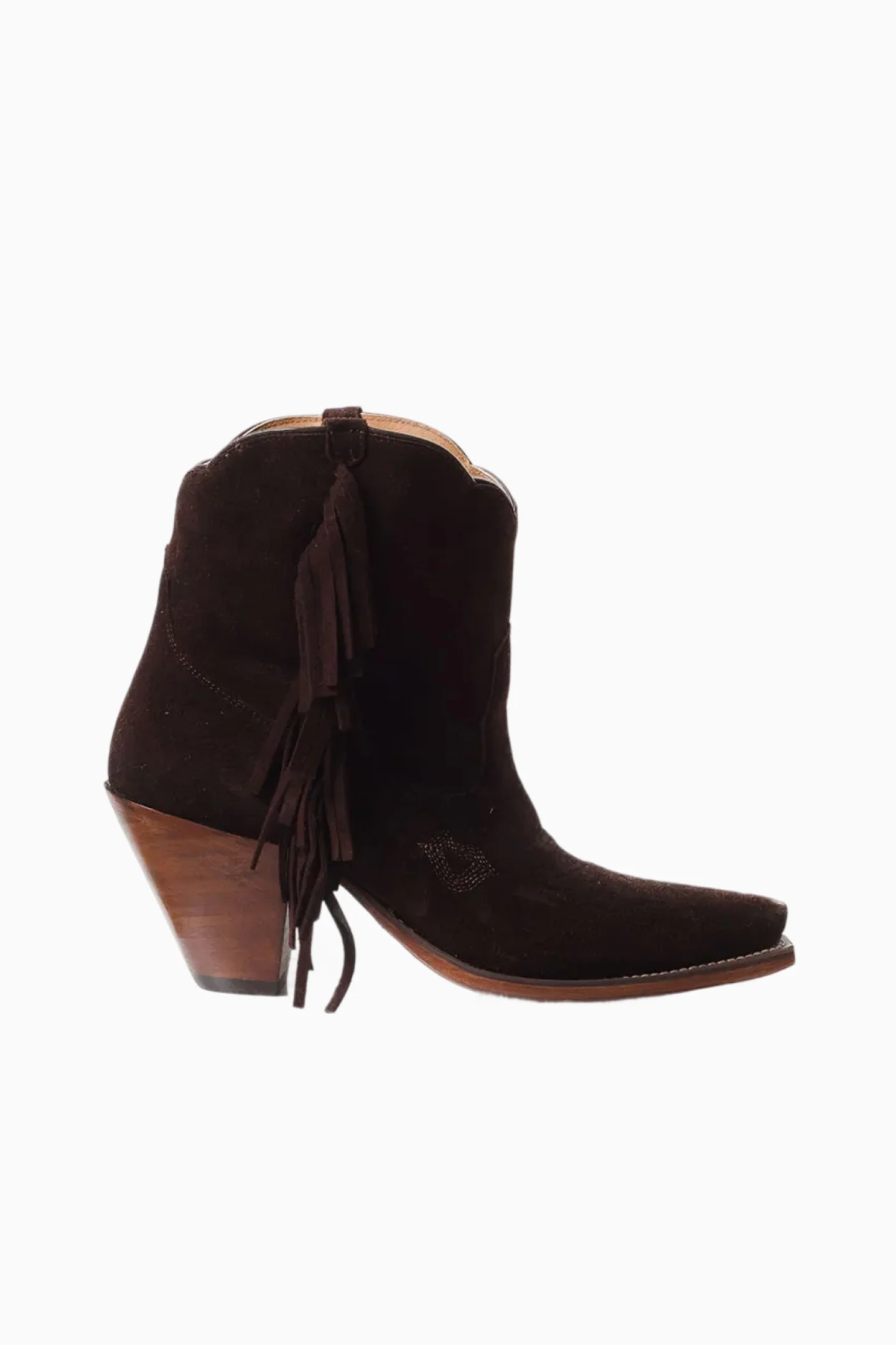 Besita The Spirit Fringe Suede Booties - Image 2