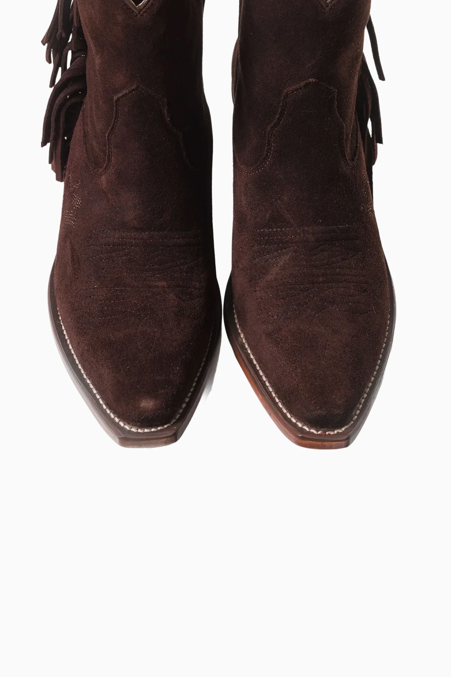 Besita The Spirit Fringe Suede Booties - Image 6
