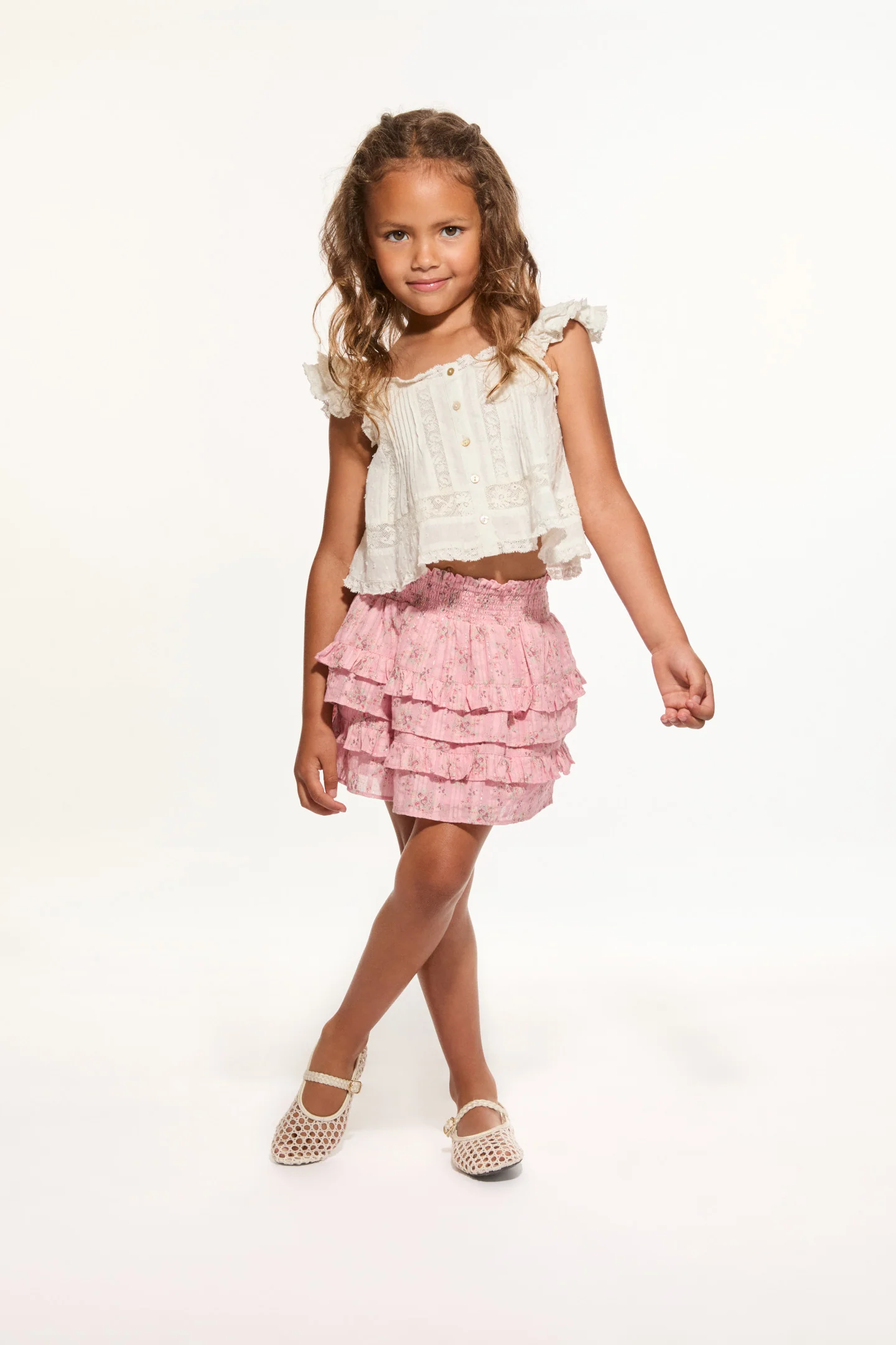 Girls Billie Upcycled Cotton Skirt - Image 8