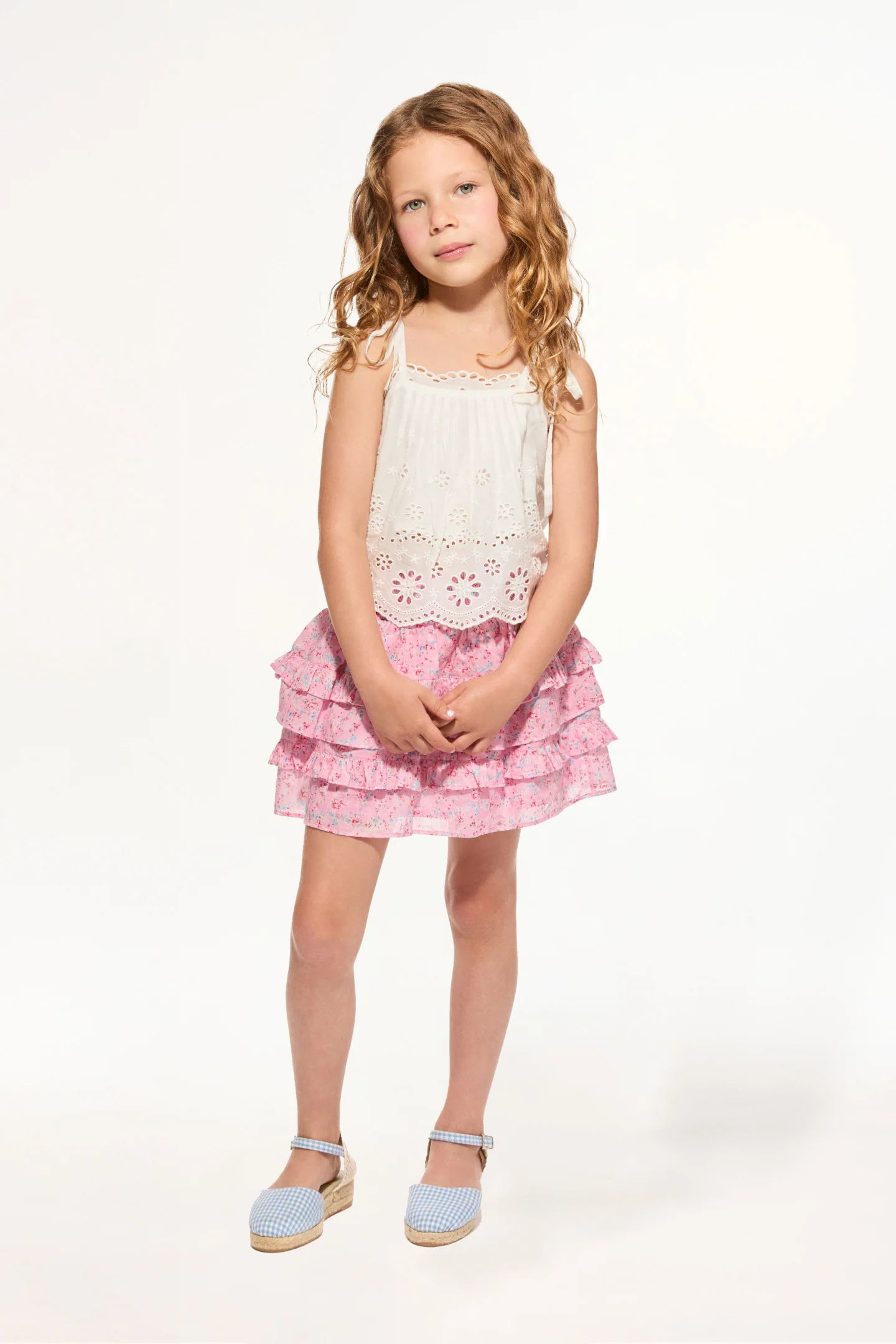 Girls Billie Upcycled Cotton Skirt - Image 5