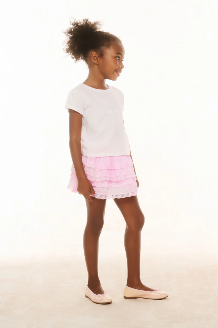 Girls Heritage Billie Skirt - PEONY PINK - Image 3