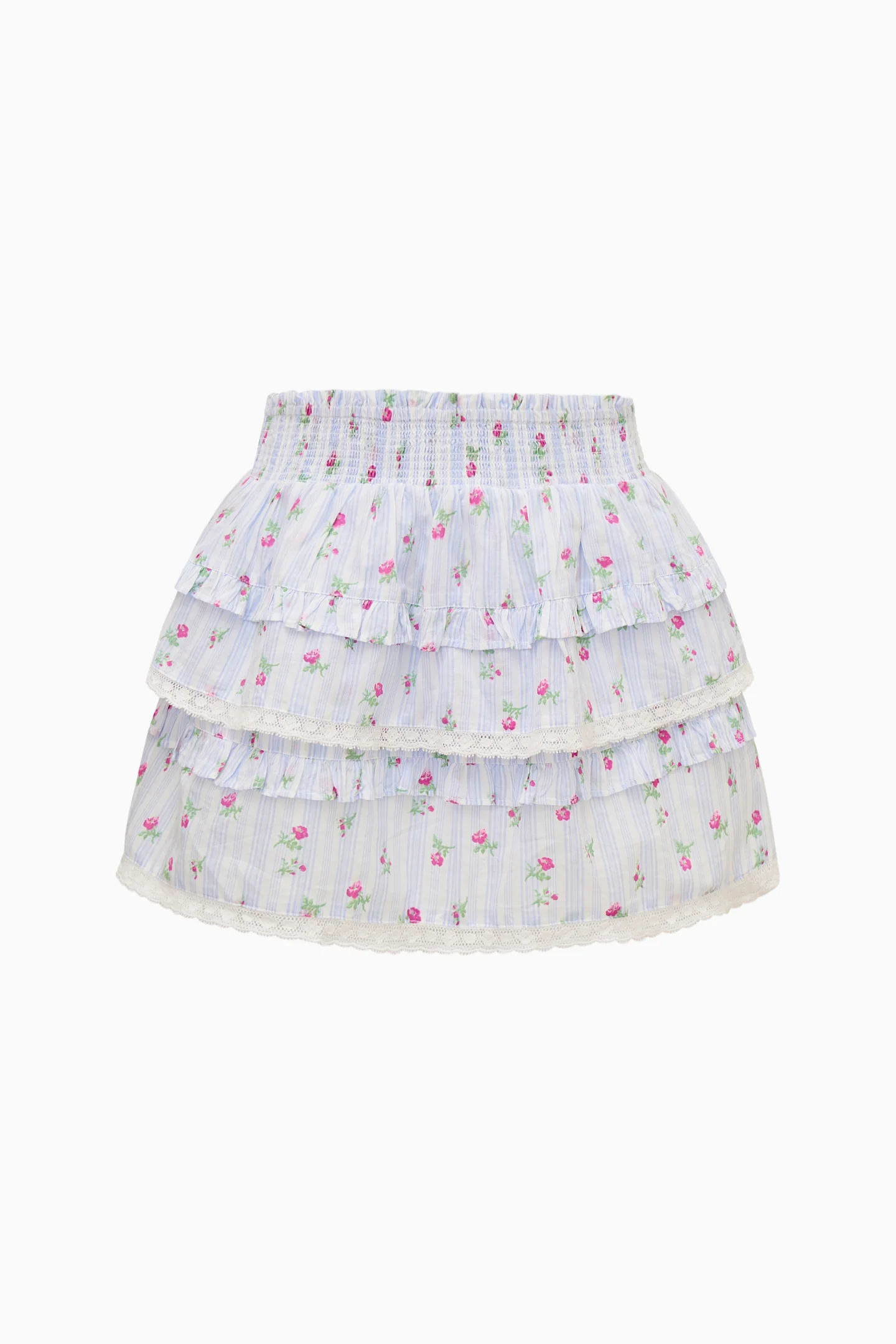 Girls Billie Floral Striped Skirt - Image 5