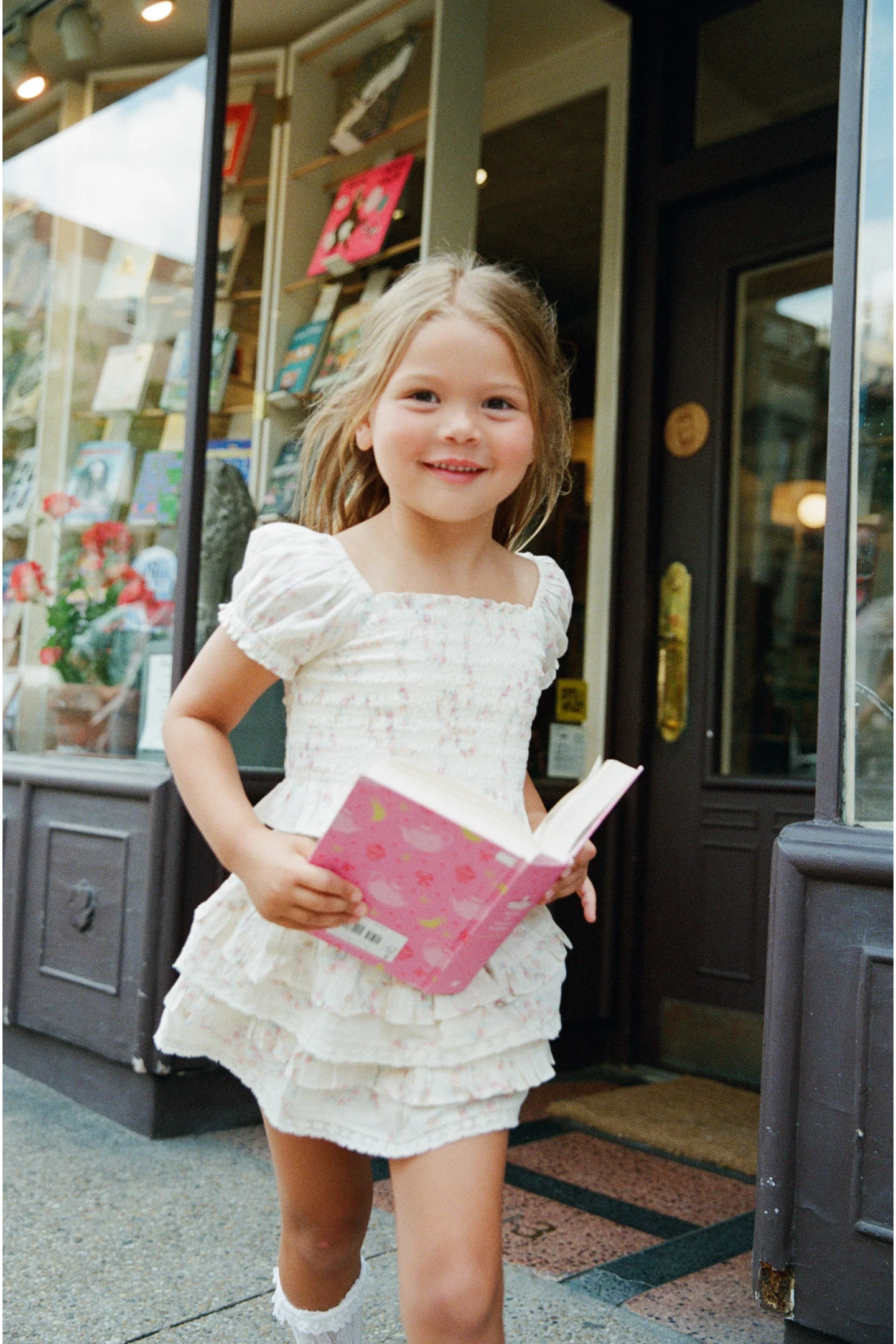 Girls Billie Luna Rosa Fleur Skirt - Image 7