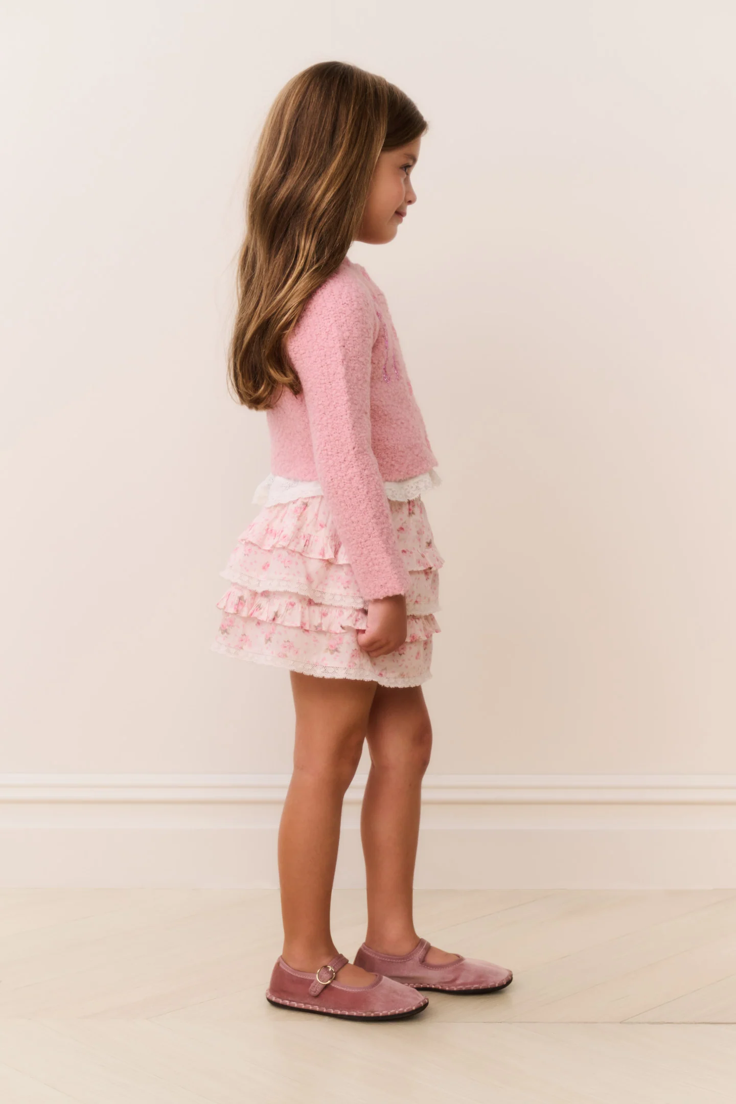 Girls Billie Garden Floral Skirt - Image 2