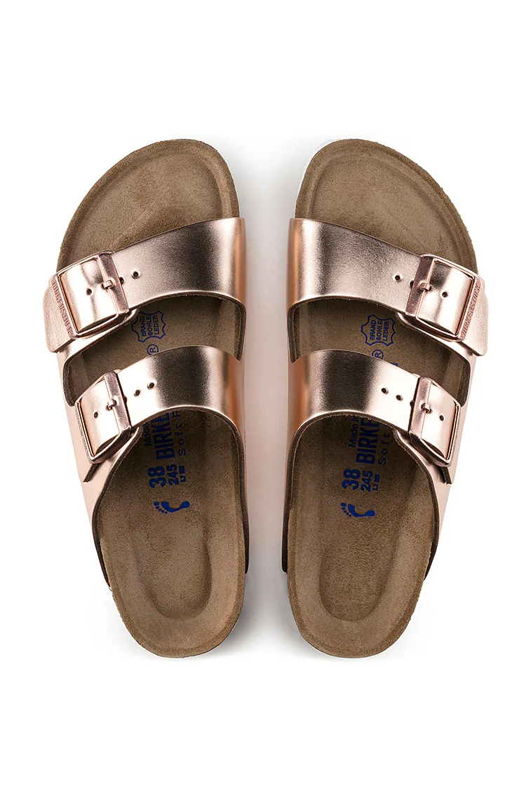 Birkenstock Arizona Metalic Two-Strap Sandal - Image 2