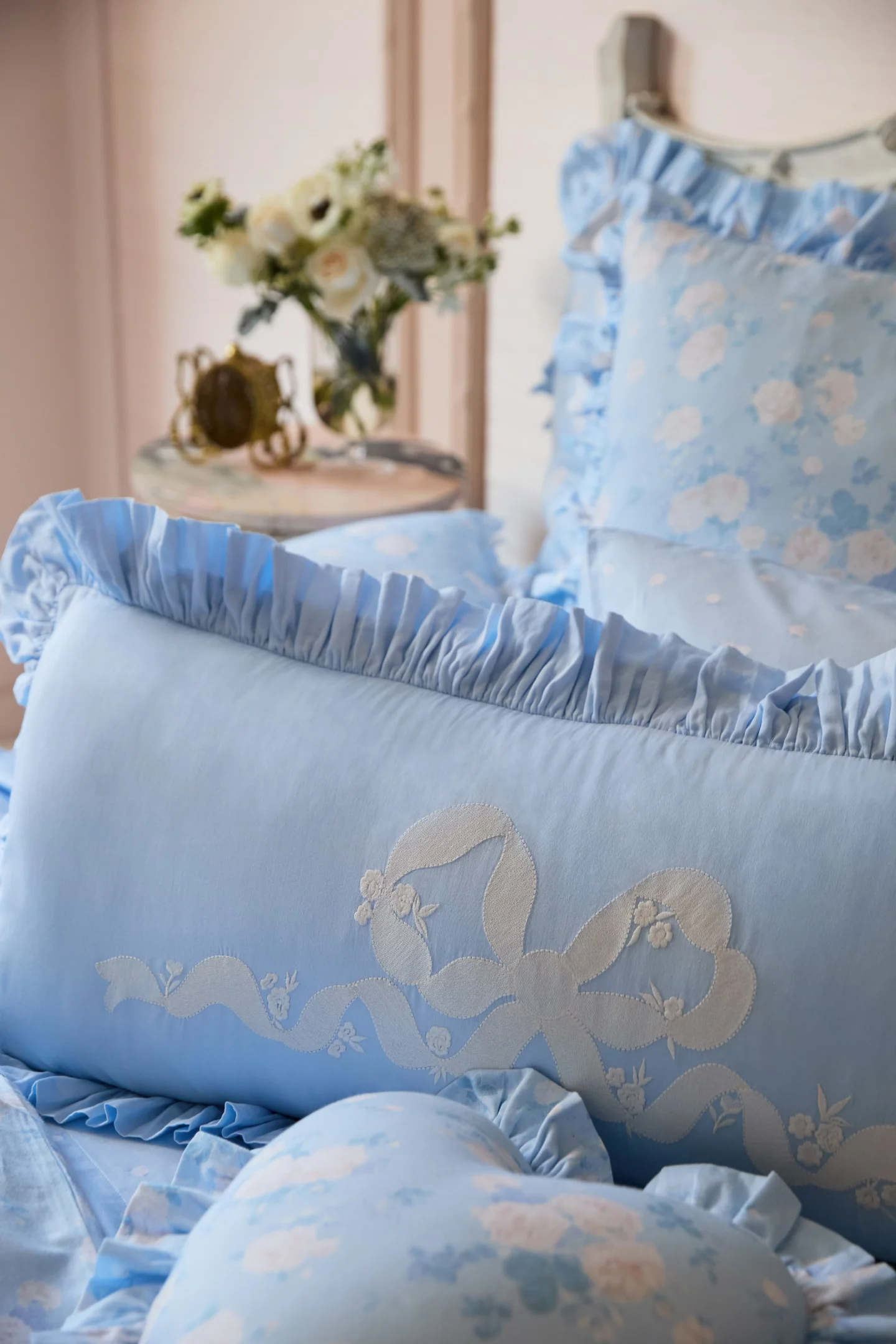 Boheme Ruffled Lumbar Pillow - Image 2