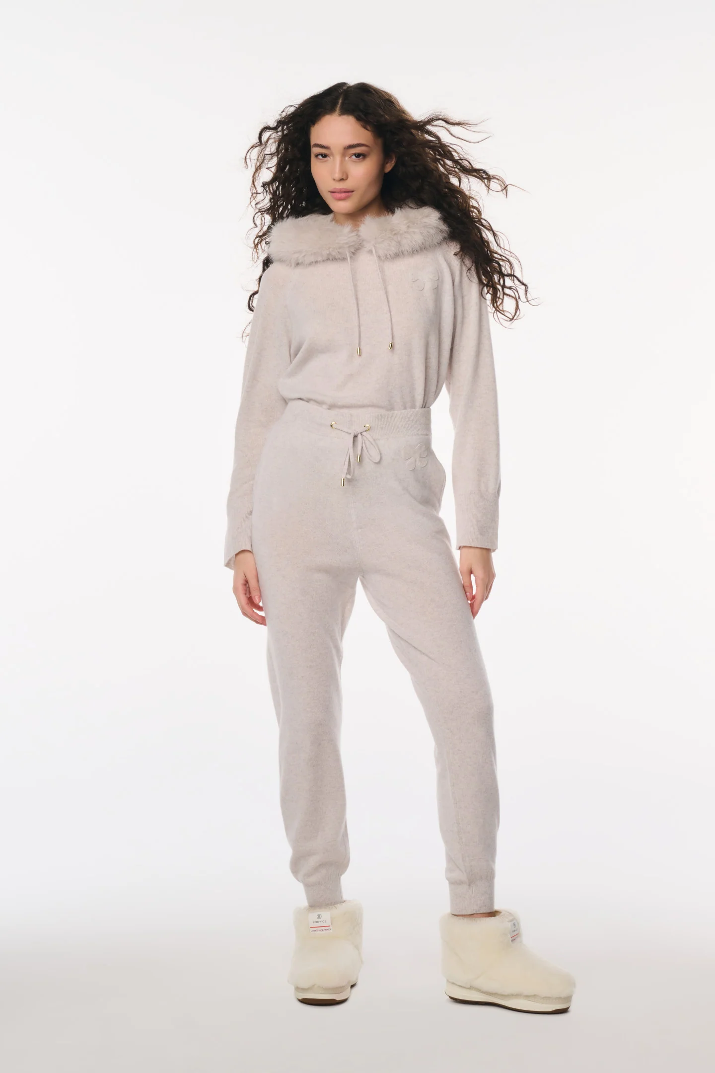 LoveShackFancy x MAX&MOI Bolo Wool-Cashmere Joggers - Image 2