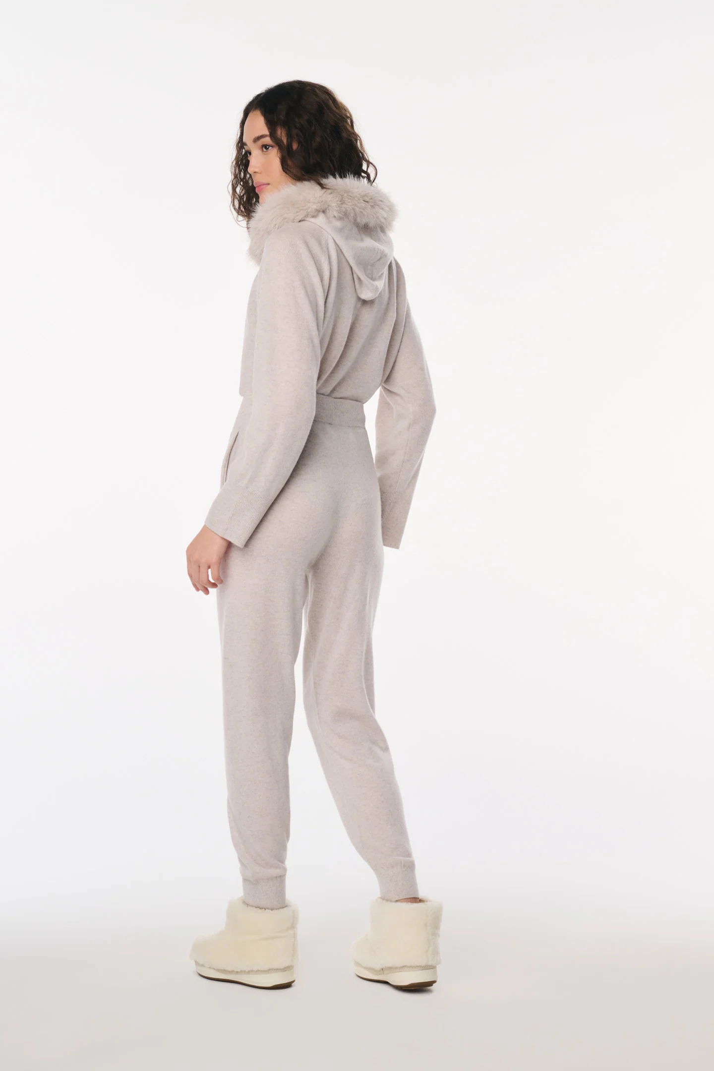 LoveShackFancy x MAX&MOI Bolo Wool-Cashmere Joggers - Image 3