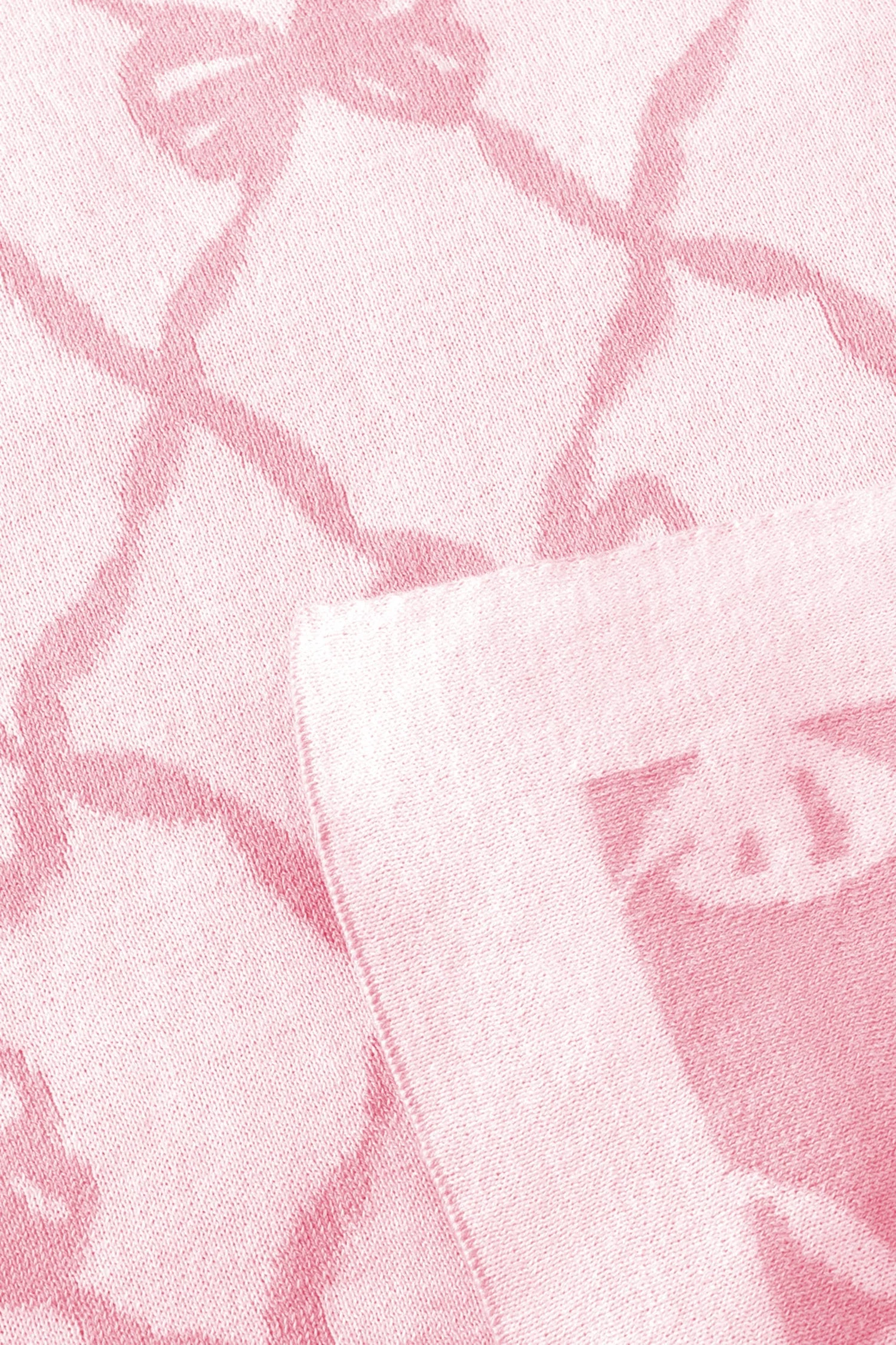 Bow Throw Blanket- PASTEL PINK - Image 6