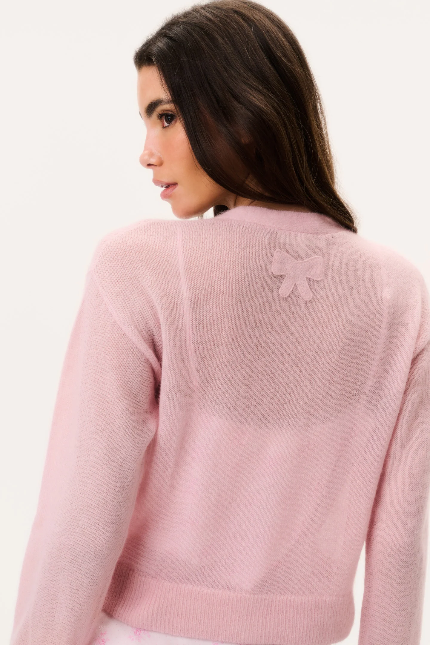 Breckie Sheer Alpaca Cardigan - Image 10