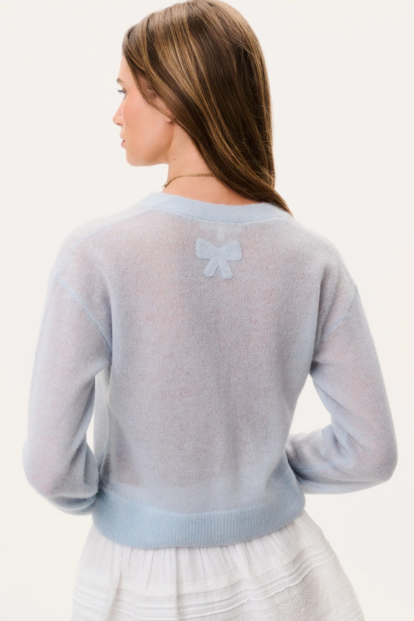 Breckie Sheer Alpaca Cardigan - Image 5