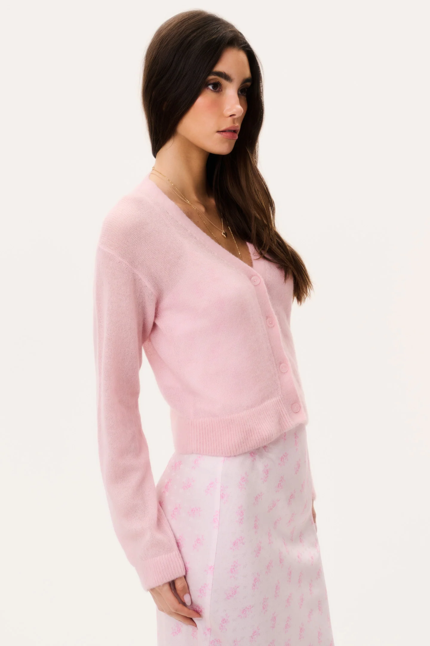 Breckie Sheer Alpaca Cardigan - Image 9