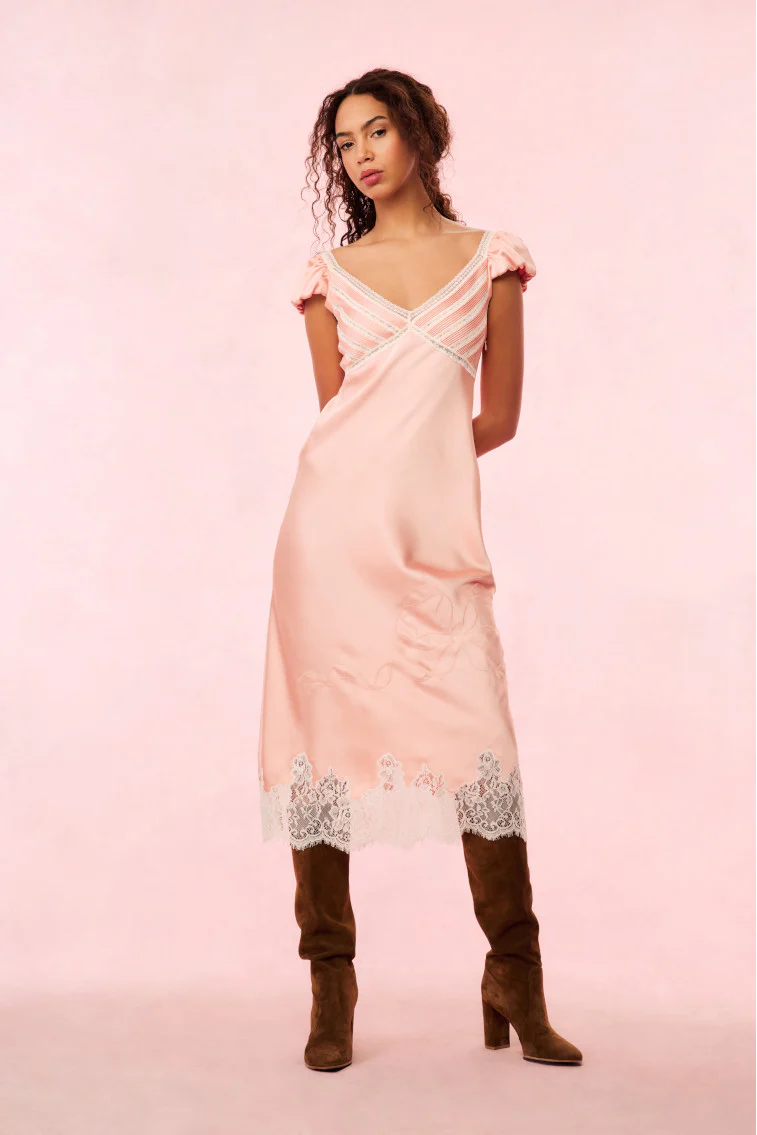 Brinkley Satin Midi Dress - Image 3
