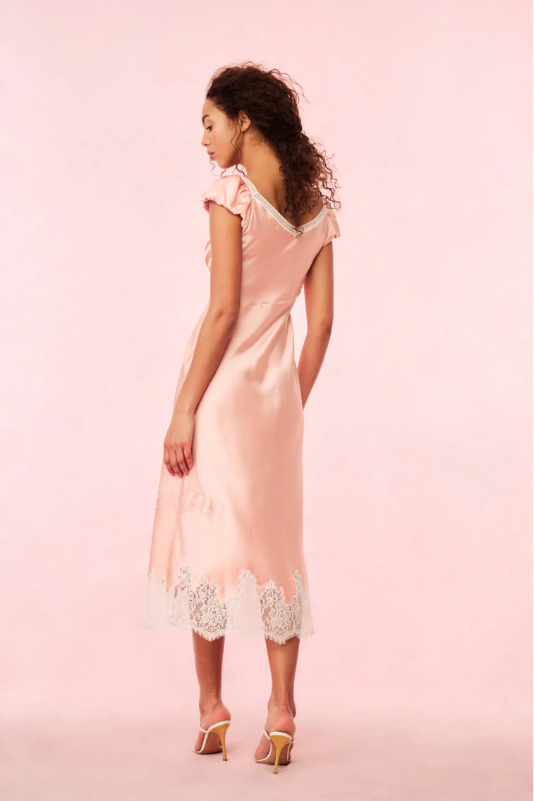 Brinkley Satin Midi Dress - Image 4