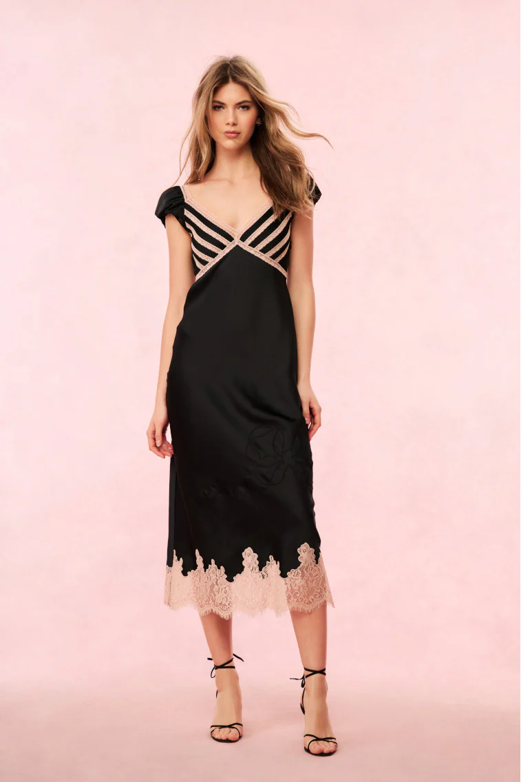Brinkley Satin Midi Dress - Image 6