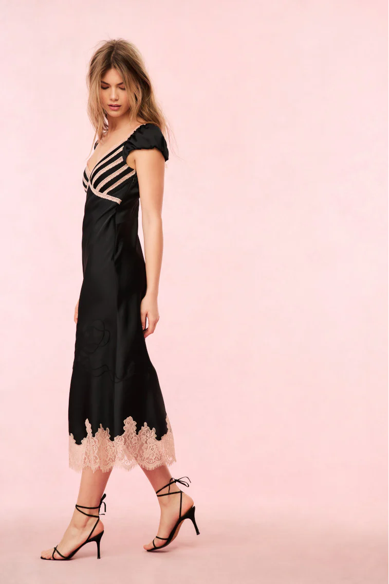 Brinkley Satin Midi Dress - Image 8