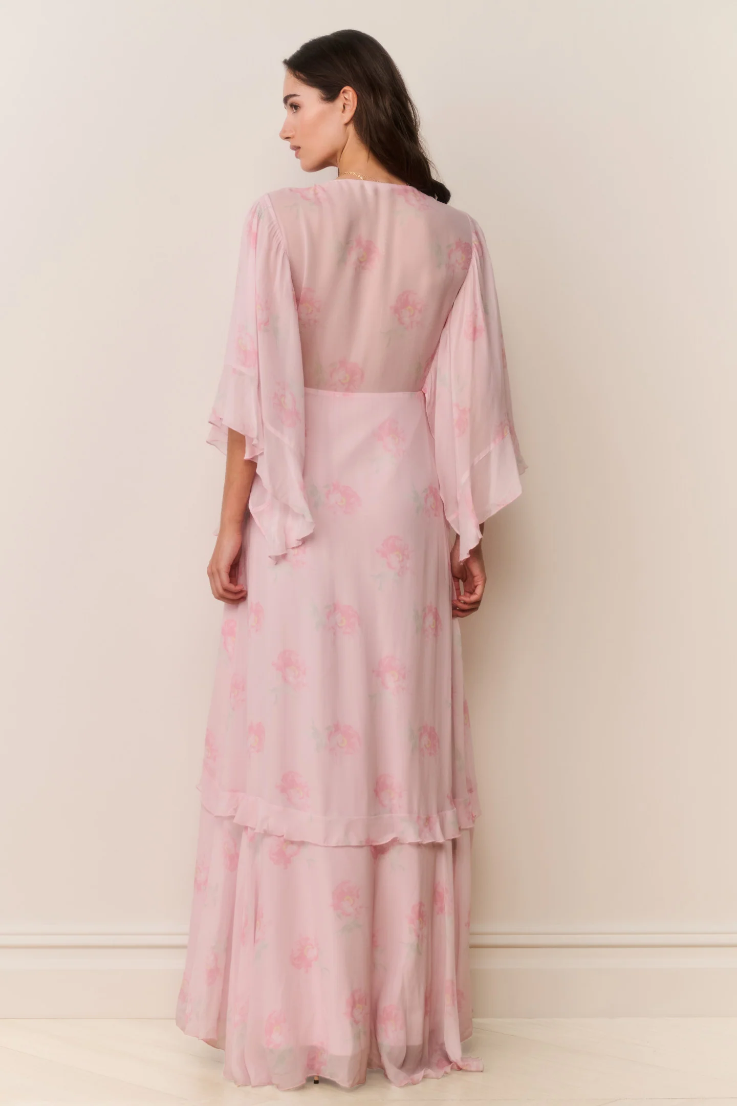 Brinley Floral Chiffon Maxi Dress - Image 5