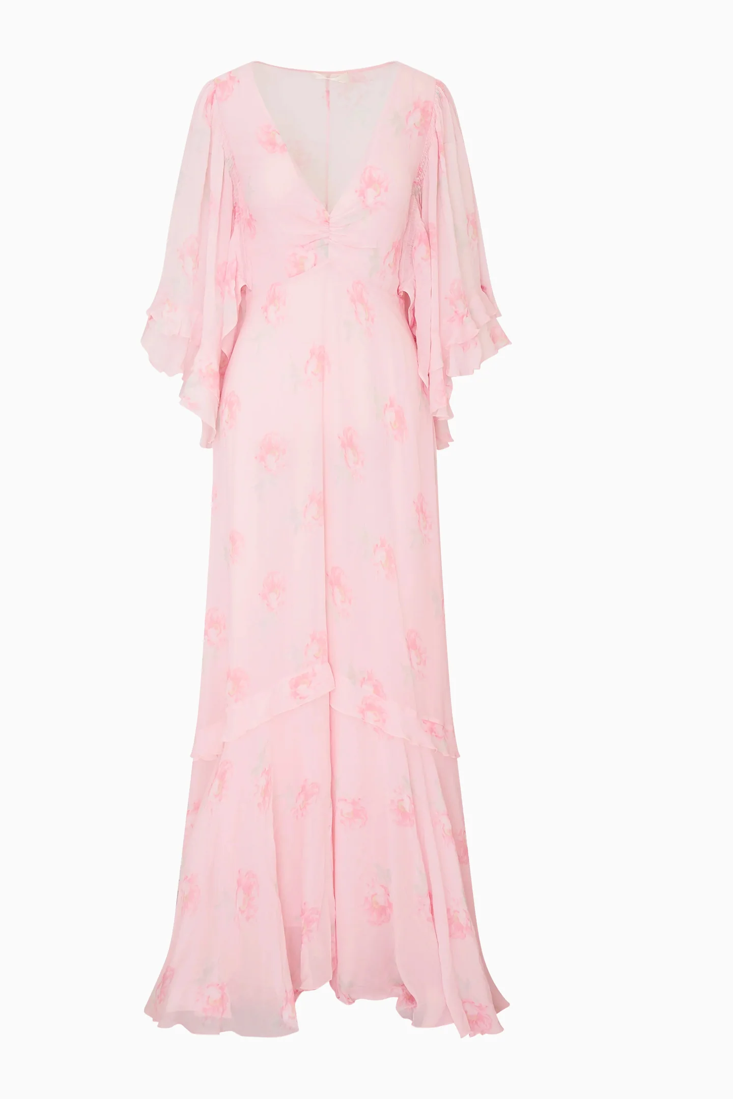 Brinley Floral Chiffon Maxi Dress - Image 6