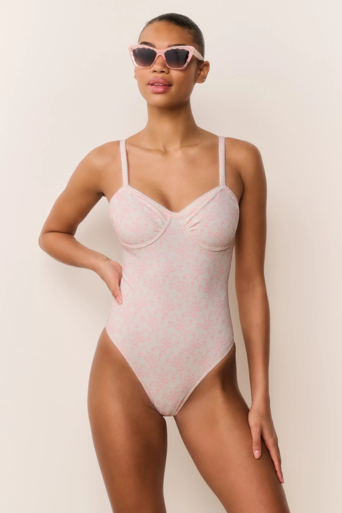 Brooksie Chantilly Bow One-Piece Swimsuit - Image 4