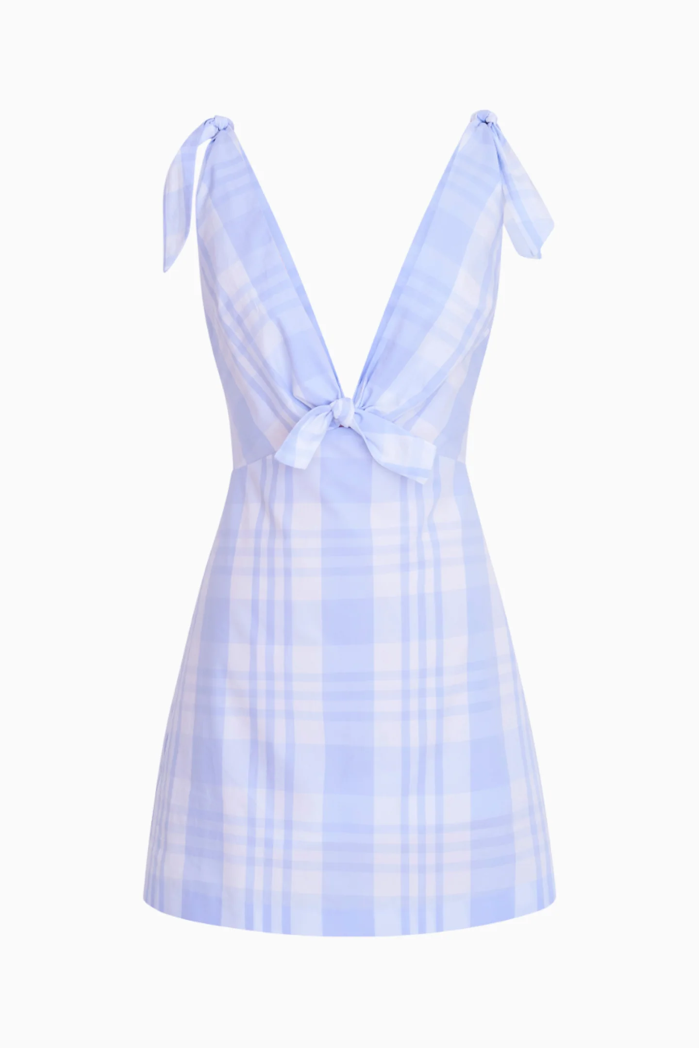 Brynnie Cotton Plaid Mini Dress - Image 7