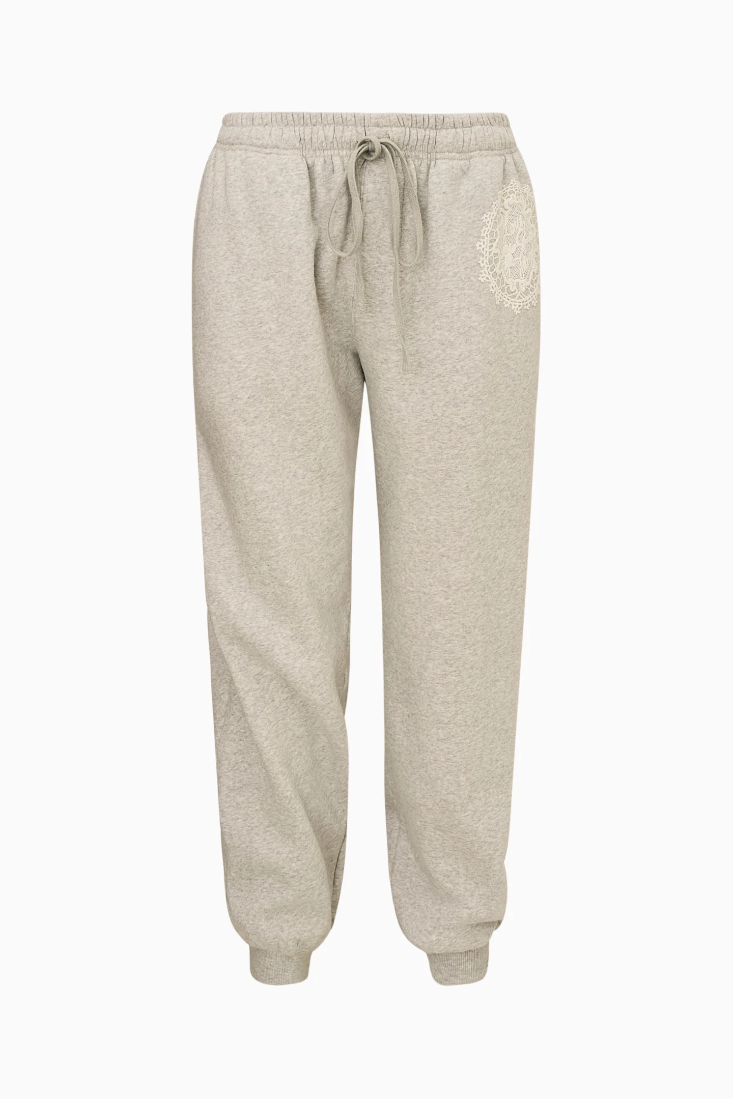 Caitirene Lace Logo Cotton Sweatpants - Image 6