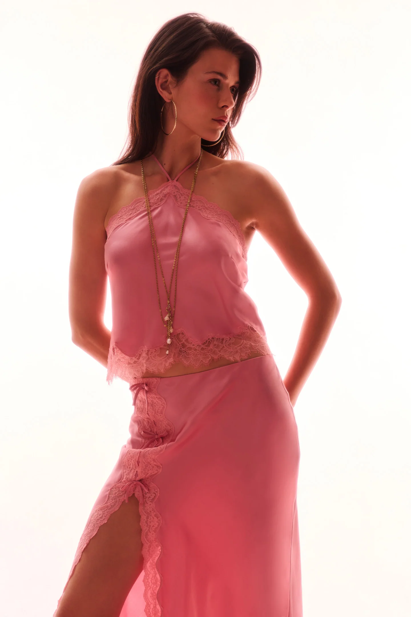 Calder Silk-Blend Maxi Slip Skirt - Image 4
