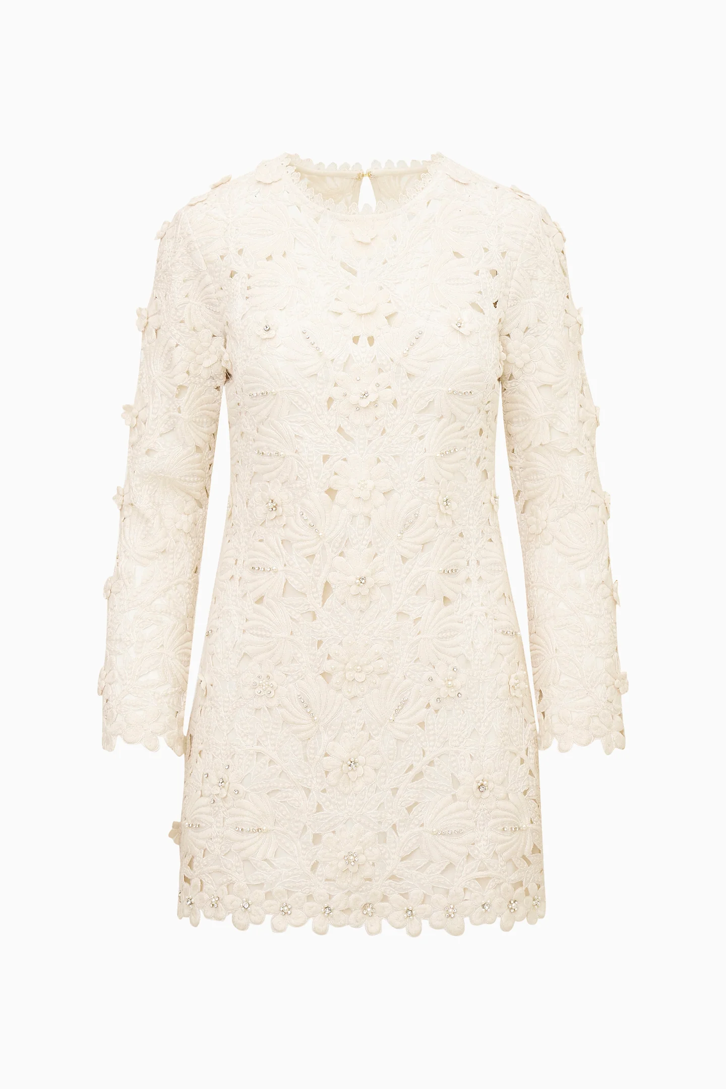 Caletta Floral Embroidered Lace Mini Dress - Image 5