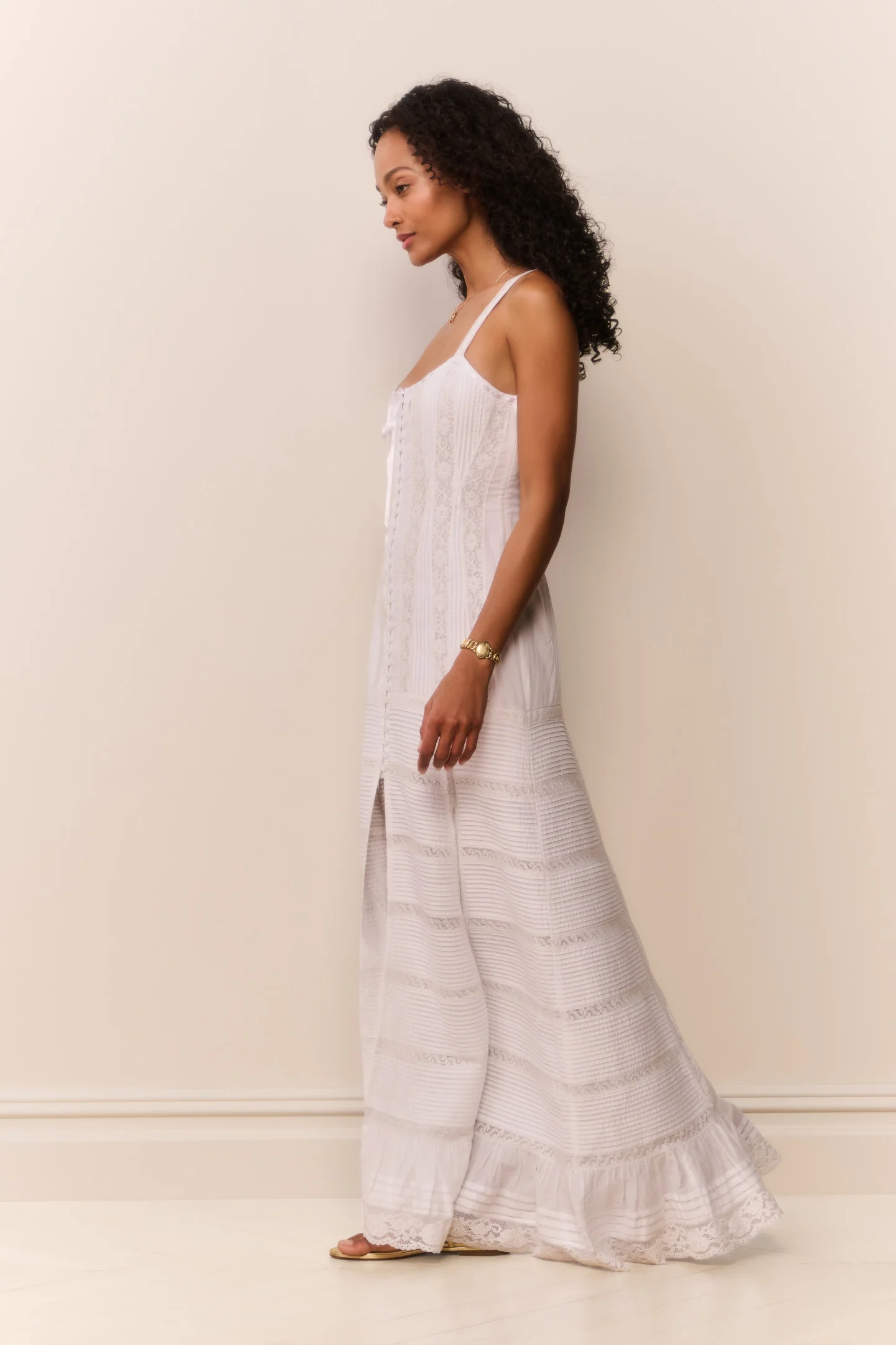 Calyx Cotton Victorian Maxi Dress - Image 4