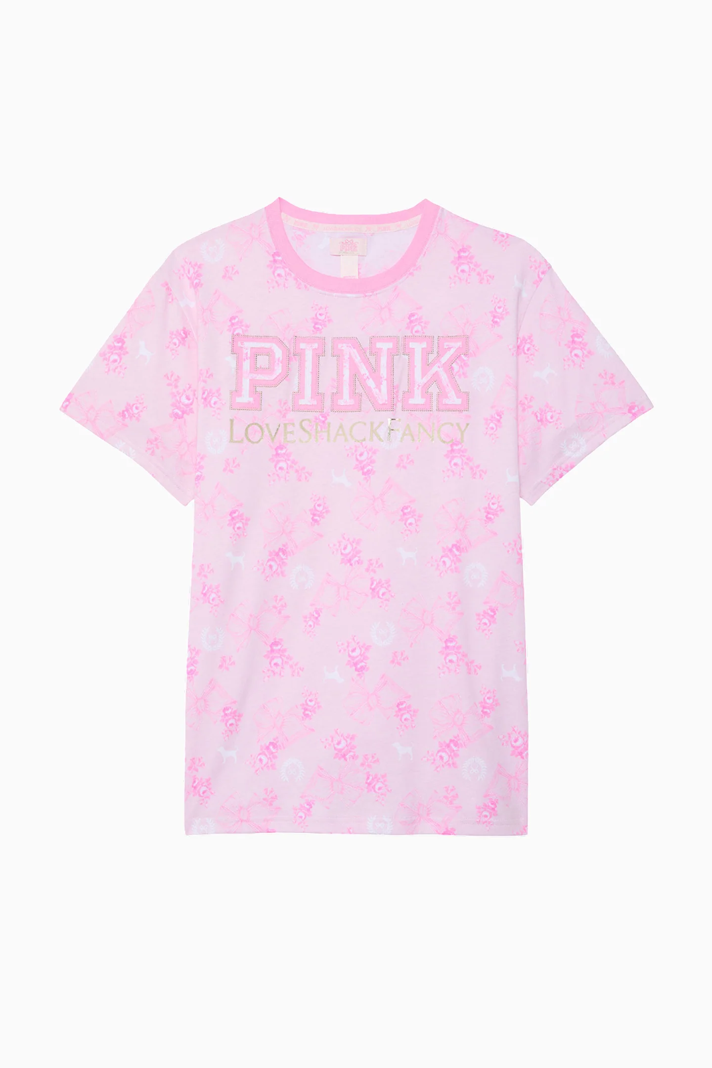 PINK x LoveShackFancy Campus Cotton Tee - Image 14