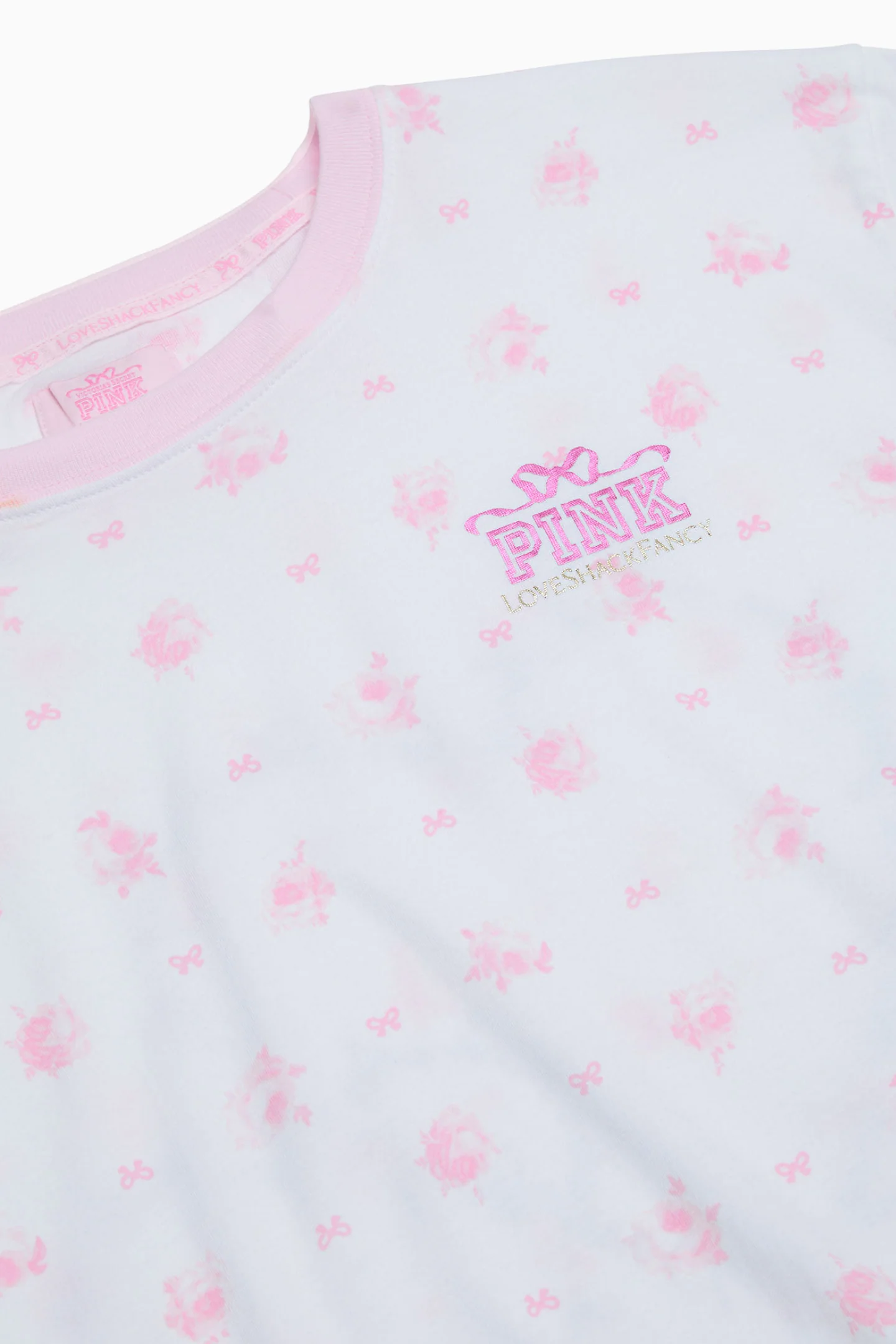 PINK x LoveShackFancy Campus Cotton Tee - Image 20