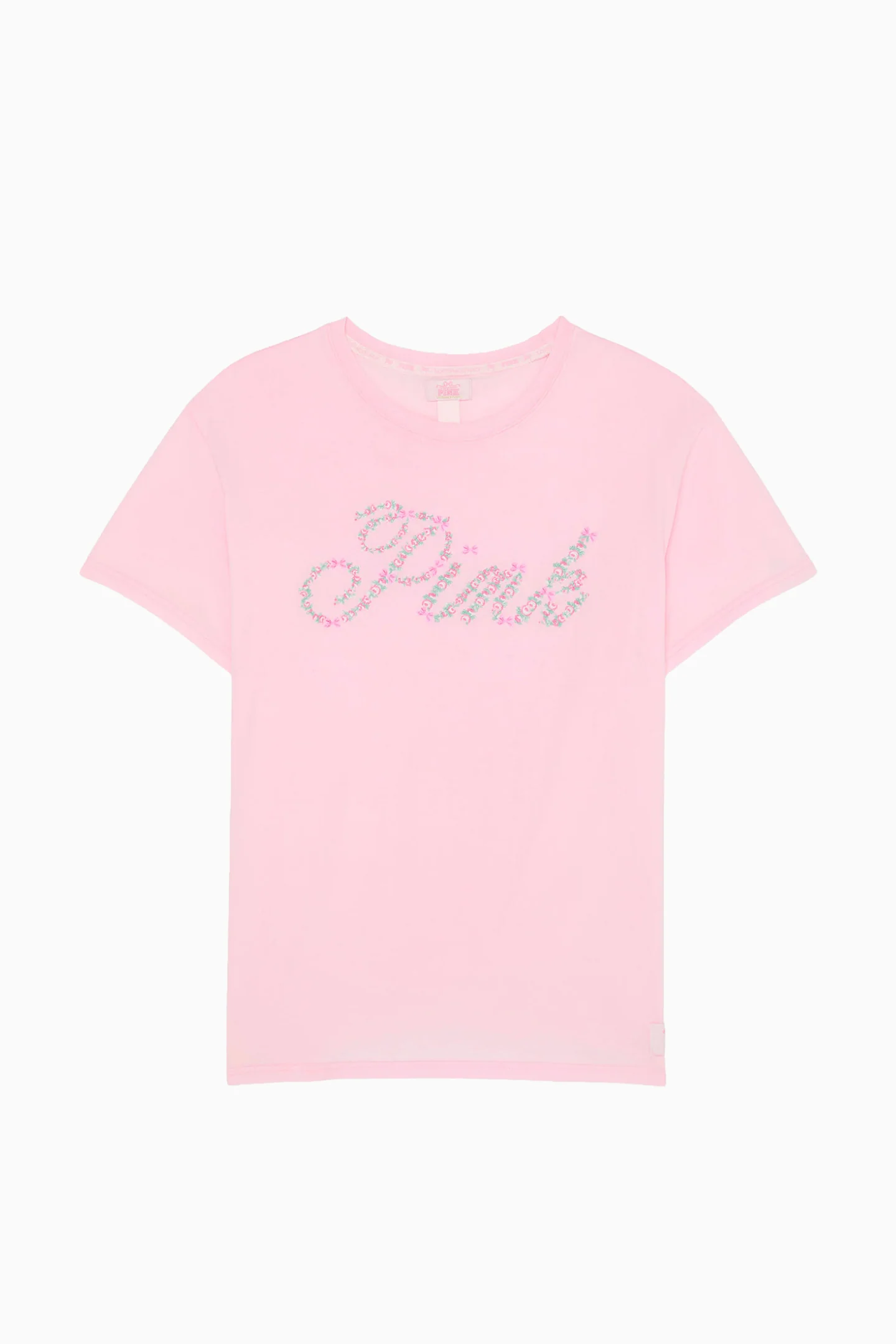 PINK x LoveShackFancy Campus Cotton Tee - Image 4