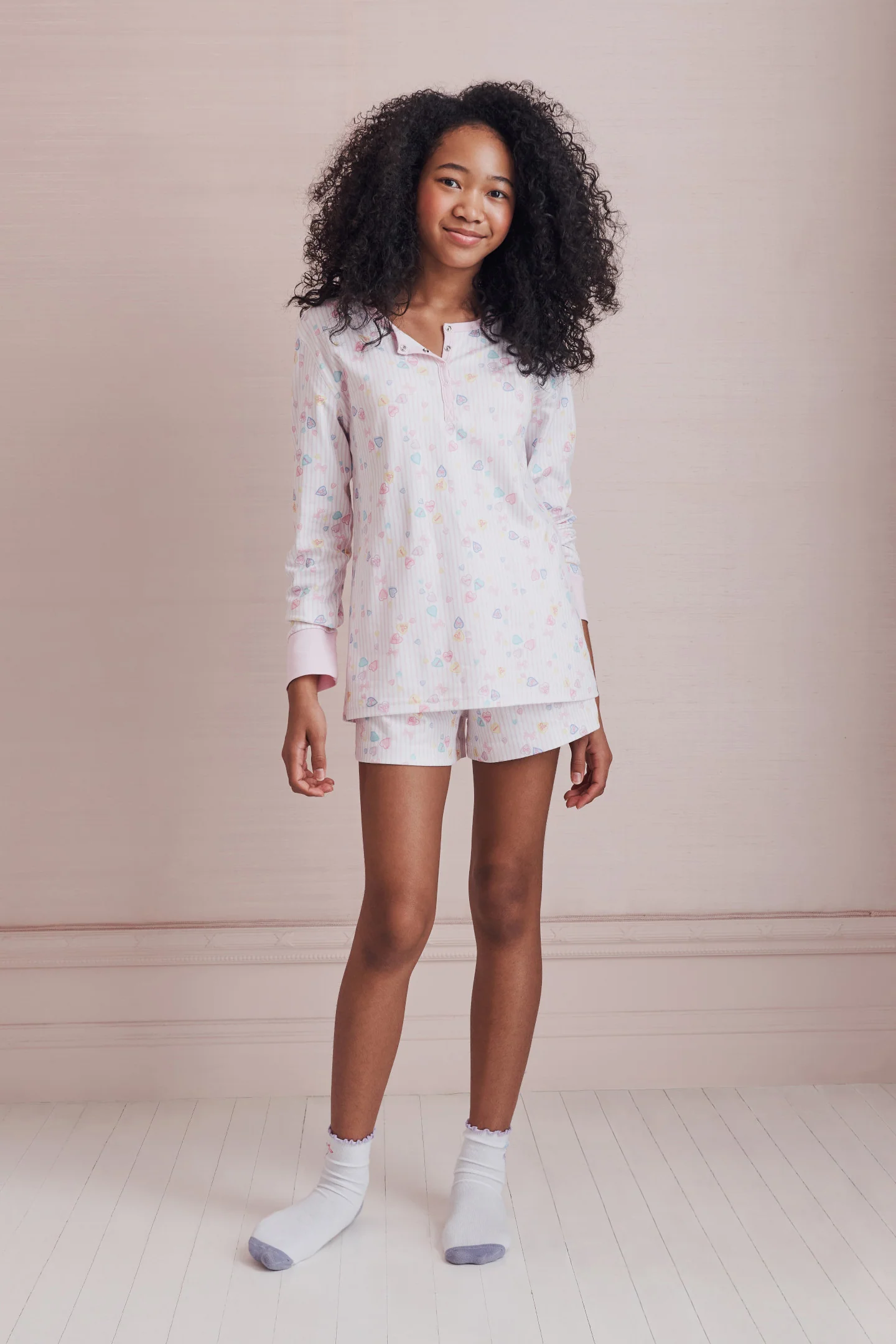 LoveShackFancy x Roller Rabbit Heart Stripe Hunter Pajama - Image 5