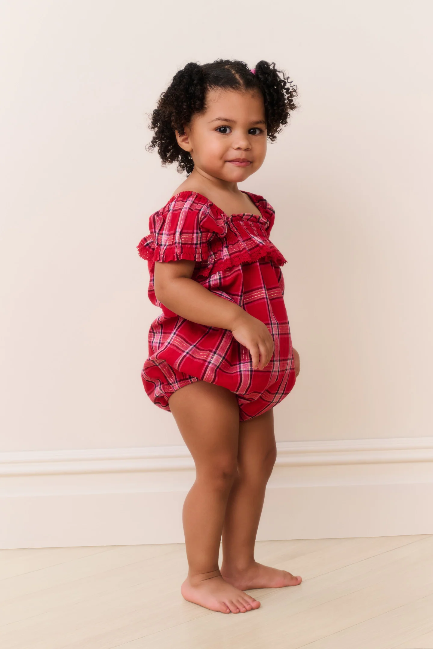 Baby Carlita Tartan Pinafore - Image 3